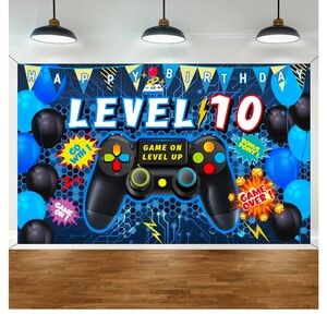 Vlipoeasn 10th Birthday Decorations for Boys 10th Video Game , 4 x 6 new